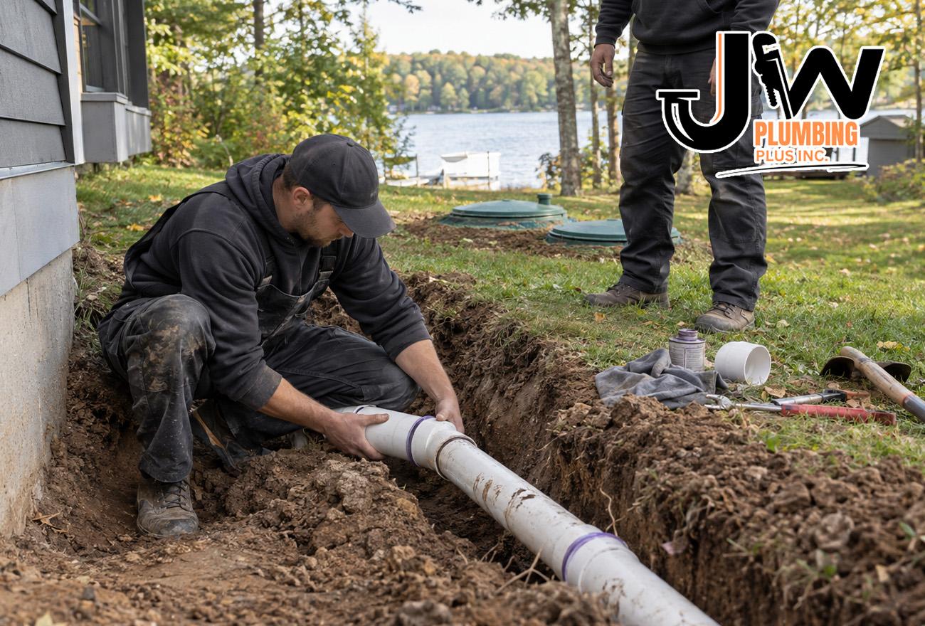 Septic repair services by JW Plumbing Plus
